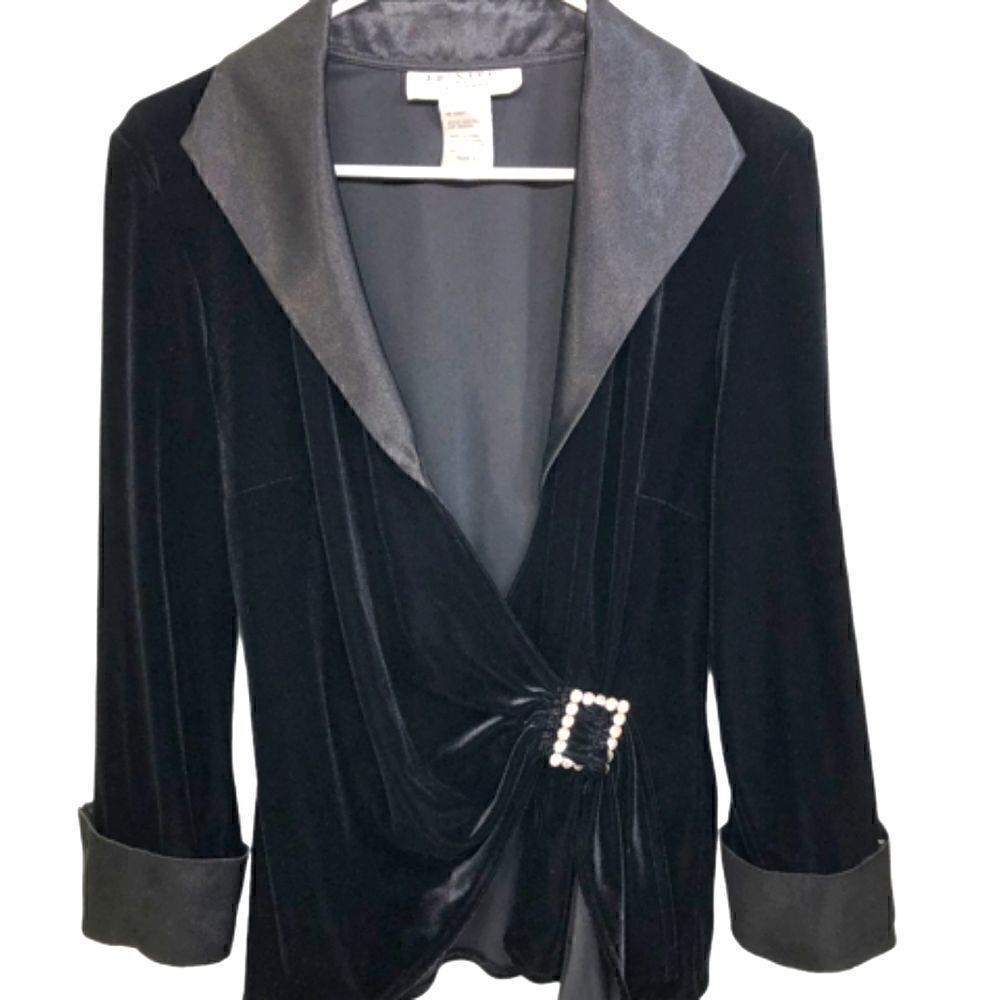 J.R. Nites by Caliendo Black Blazer Size 10
